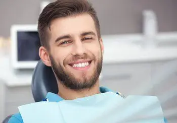 Relaxed patient in the dental chair