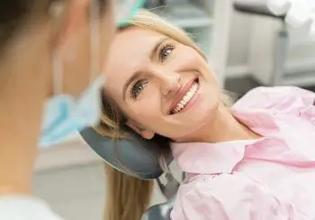 Patient smiling after whitening